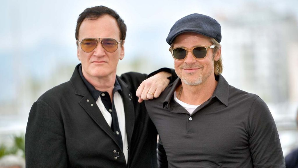 Quentin Tarantino and Brad Pitt 