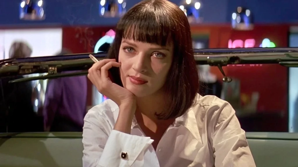 Uma Thurman as Mia Wallace in a still from Pulp Fiction (1994)