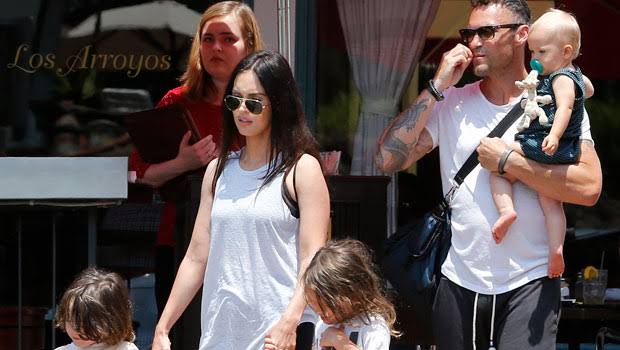 Megan Fox, Brian Austin Green, and their kids