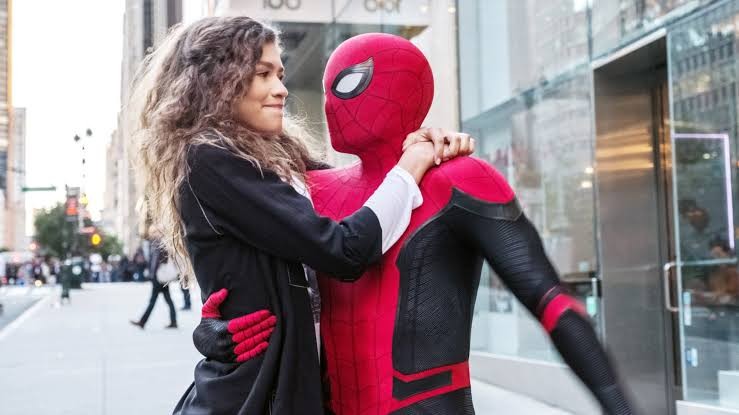 Zendaya and Tom Holland in the Spider-Man franchise