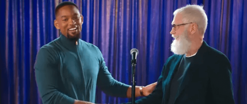 David Letterman and Will Smith 