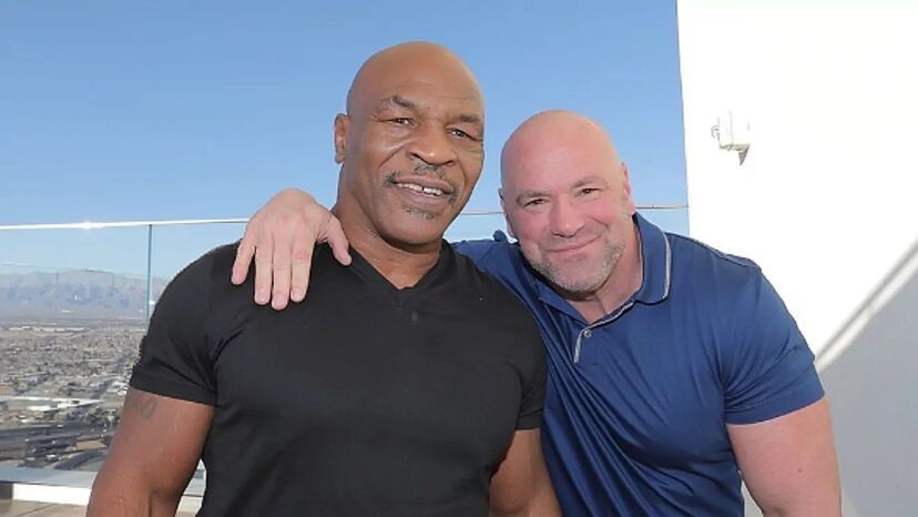 Mike Tyson with Dana White