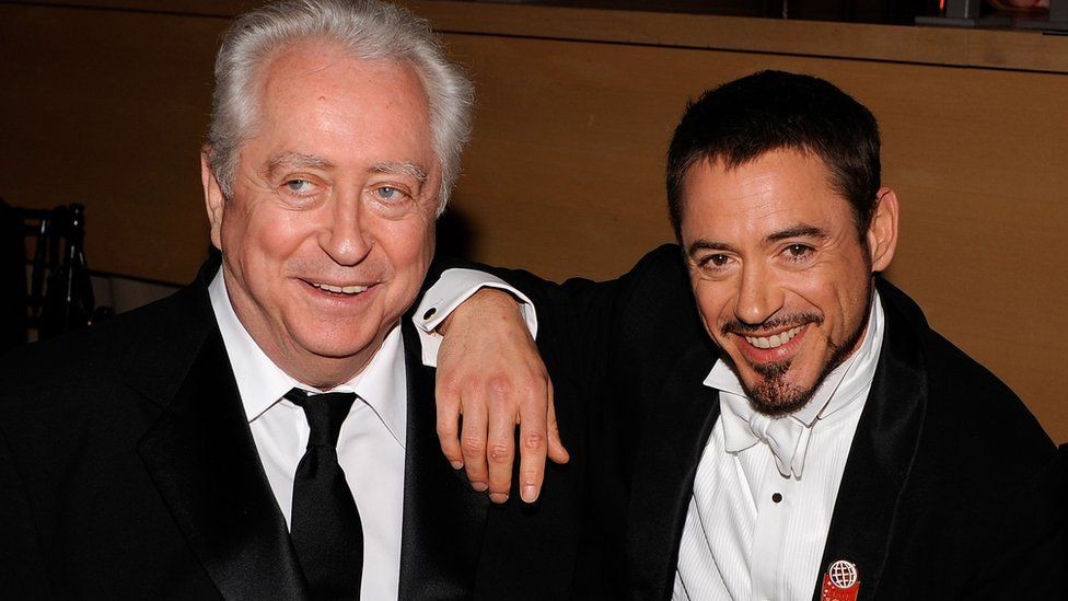 Robert Downey Jr. with his father