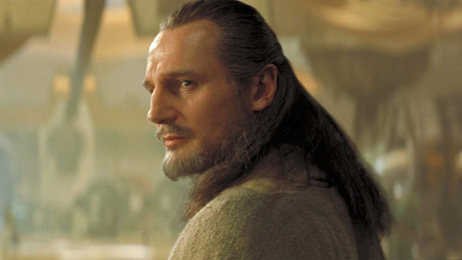 Liam Neeson as Jedi Master Qui-Gon Jinn