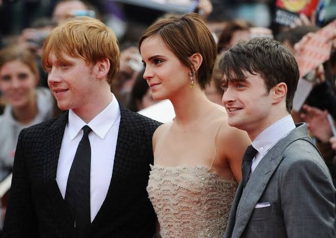 Daniel Radcliffe, Emma Watson, and Rupert Grint