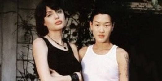 Angelina Jolie and Jenny Shimizu