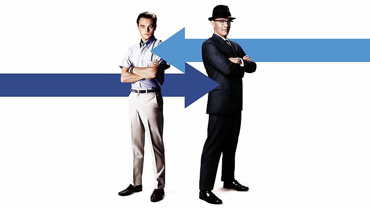 Leonardo DiCaprio and Tom Hanks in Catch Me If You Can