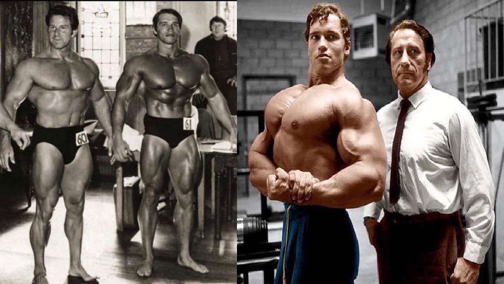 Arnold Schwarzenegger and Reg Park