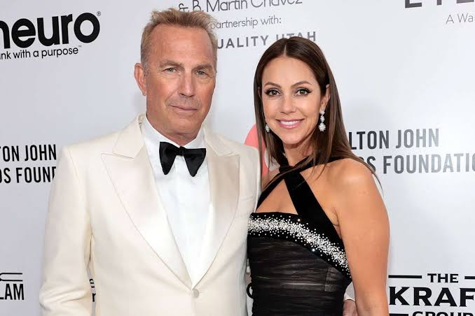 Kevin Costner and Christine Baumgartner