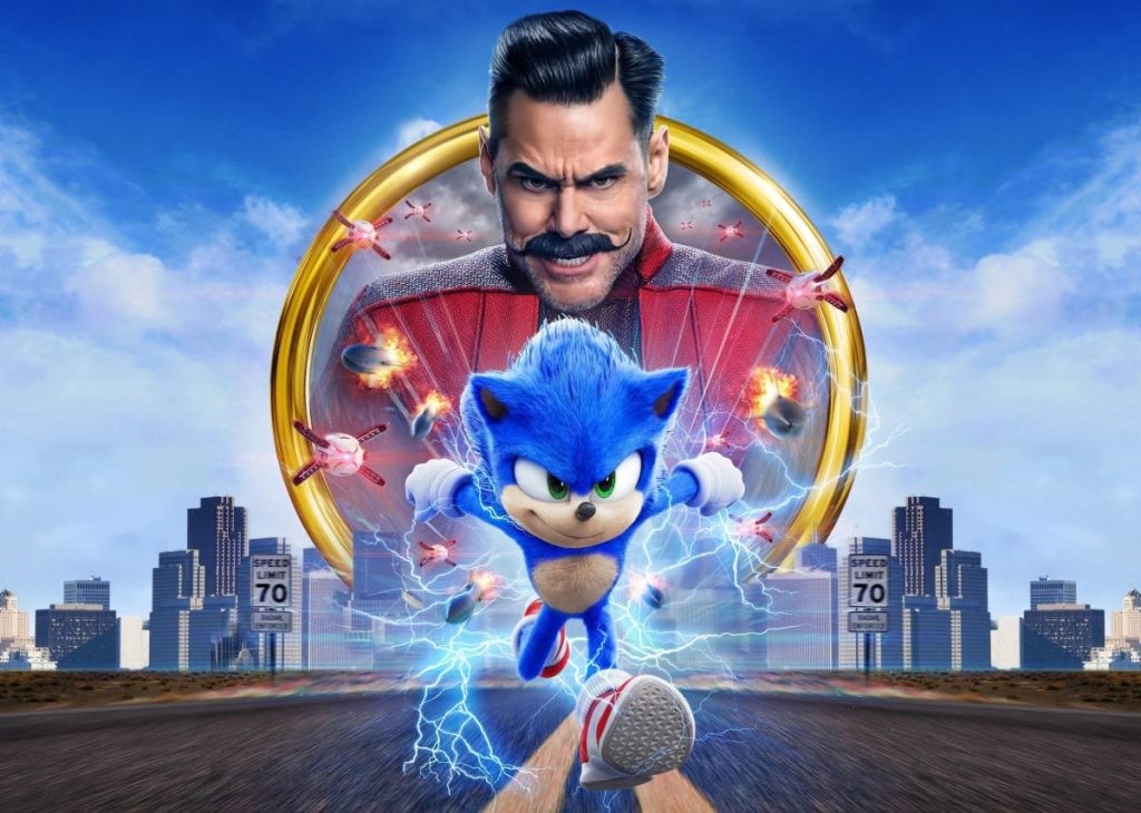Jim Carrey and Sonic the Hedgehog