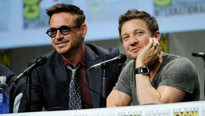 Marvel stars Robert Downey Jr. and Jeremy Renner