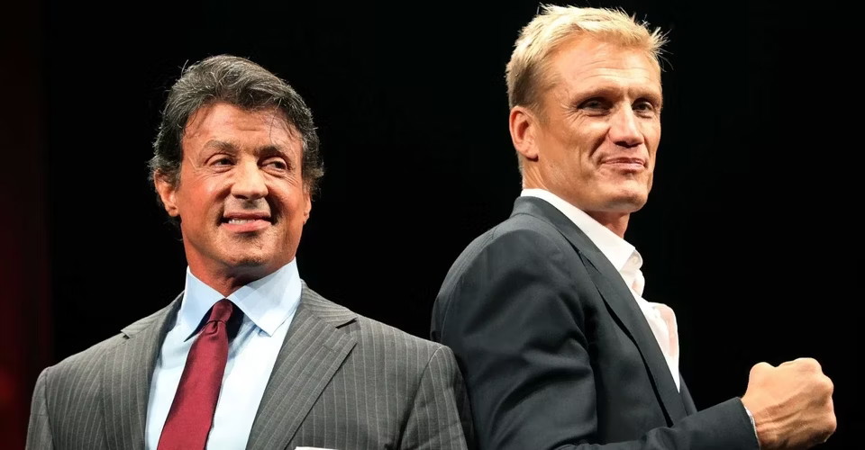 Sylvester Stallone and Dolph Lundgren