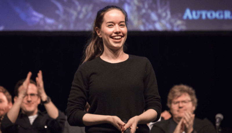 Anna Popplewell at an event 