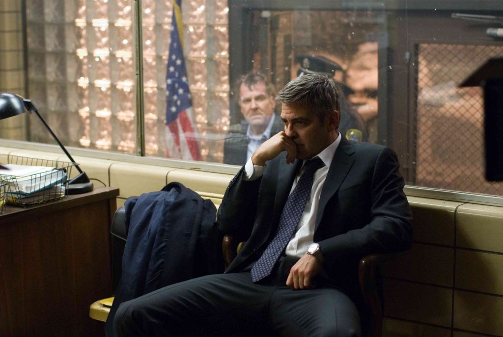 A still from the movie Michael Clayton, which Washington lost to Clooney
