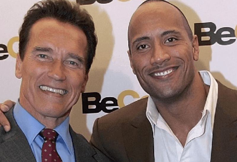 Arnold Schwarzenegger and The Rock