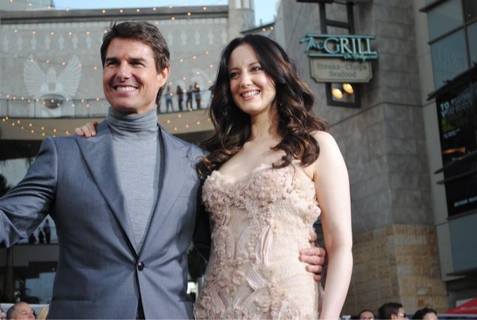 Tom Cruise and Andrea Riseborough