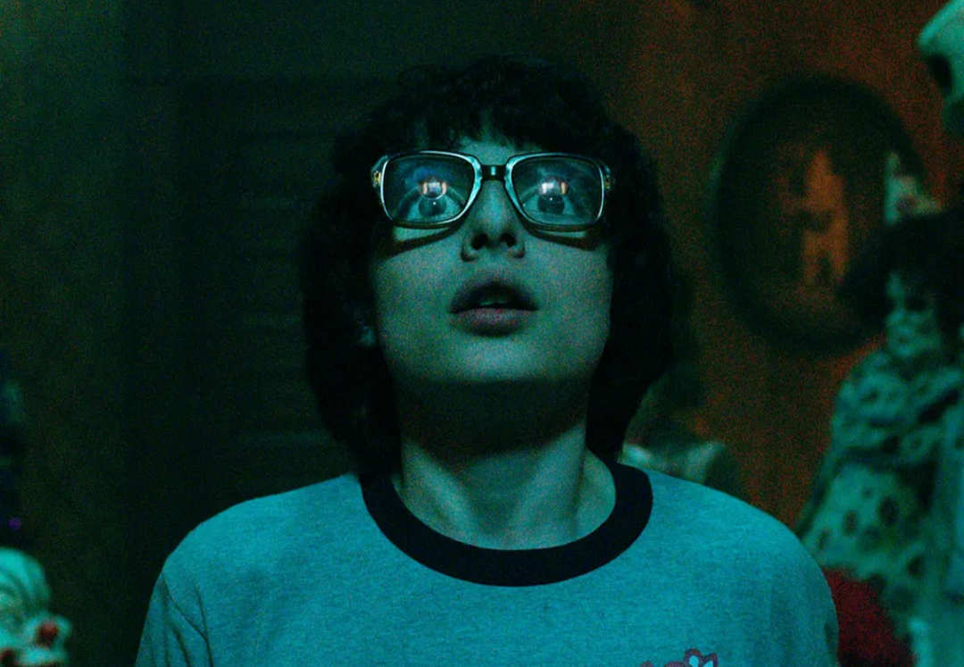 Finn Wolfhard in a scene from IT movie