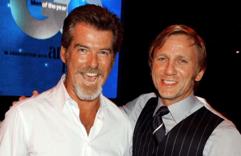 Daniel Craig and Pierce Brosnan 