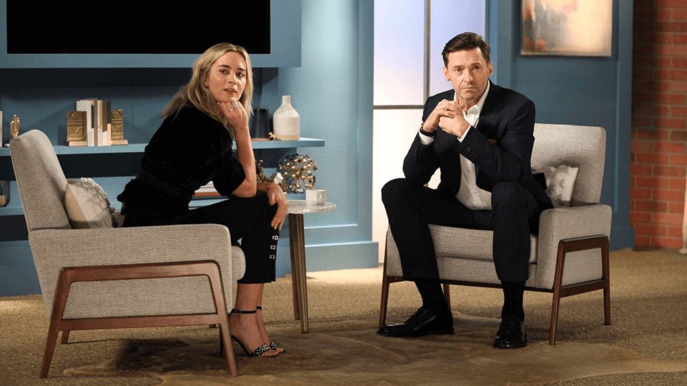 Emily Blunt and Hugh Jackman