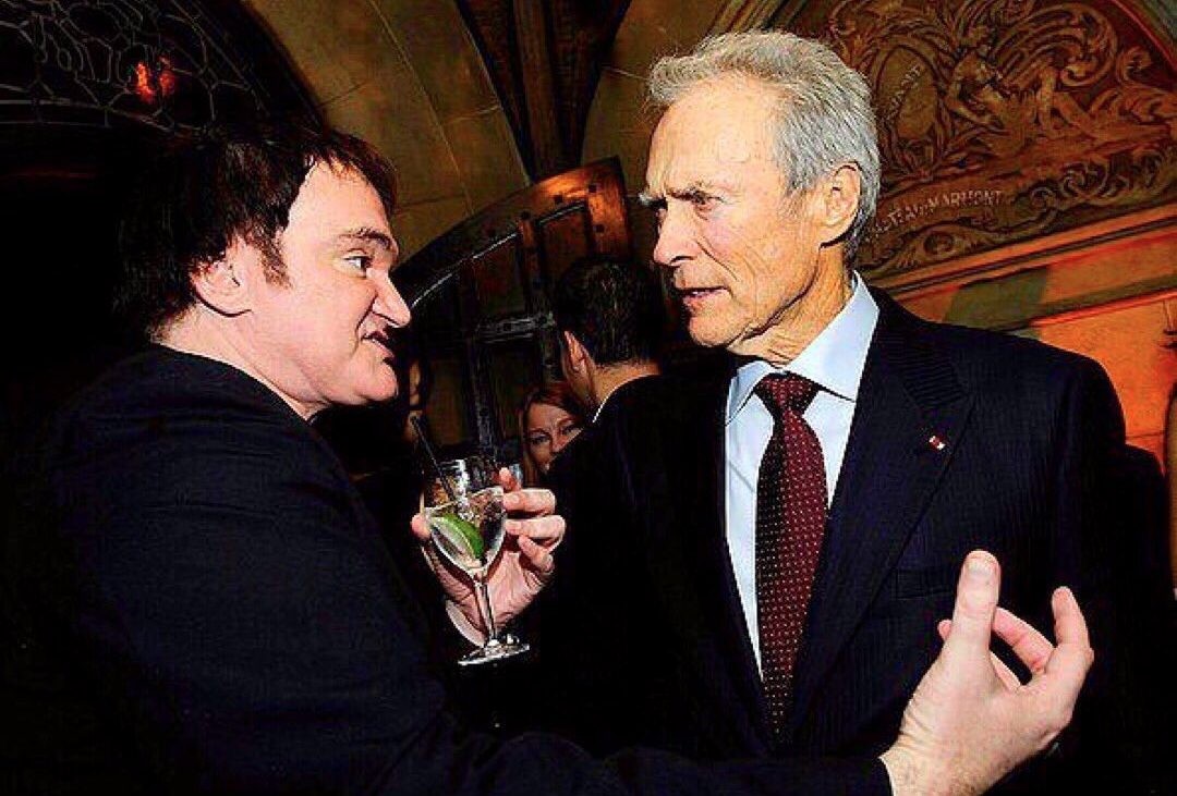 Quentin Tarantino and Clint Eastwood
