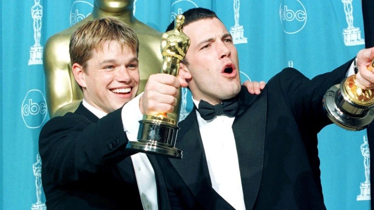 Ben Affleck and Matt Damon after their Oscar win