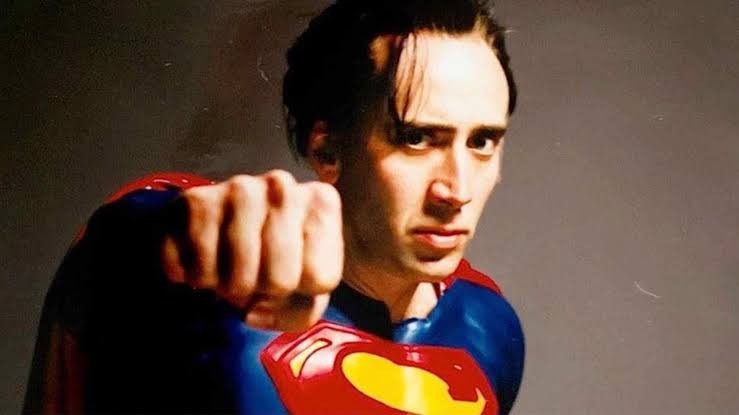 Nicolas Cage in Superman costume