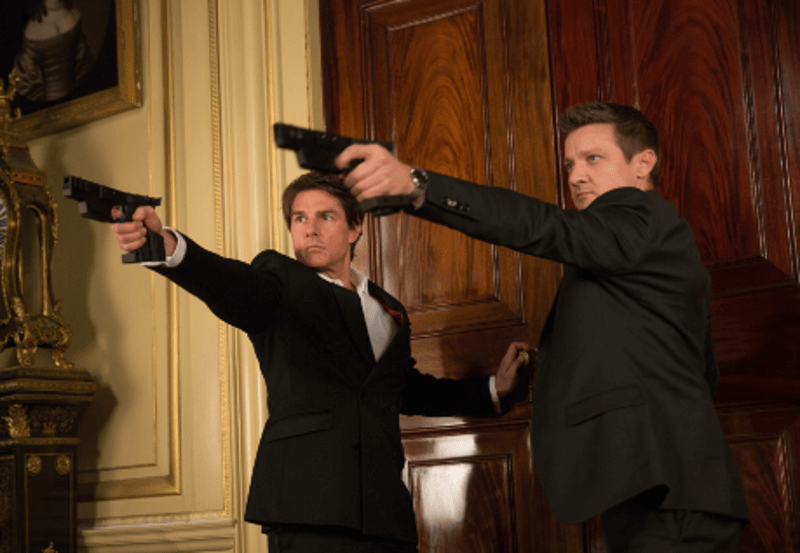 Tom Cruise and Jeremy Renner