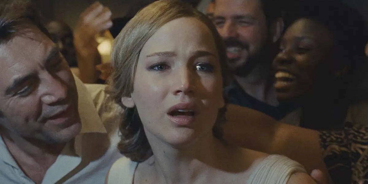 Jennifer Lawrence in Mother (2017).