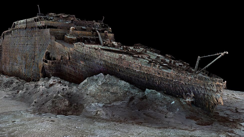 A scan of the Titanic's wreckage