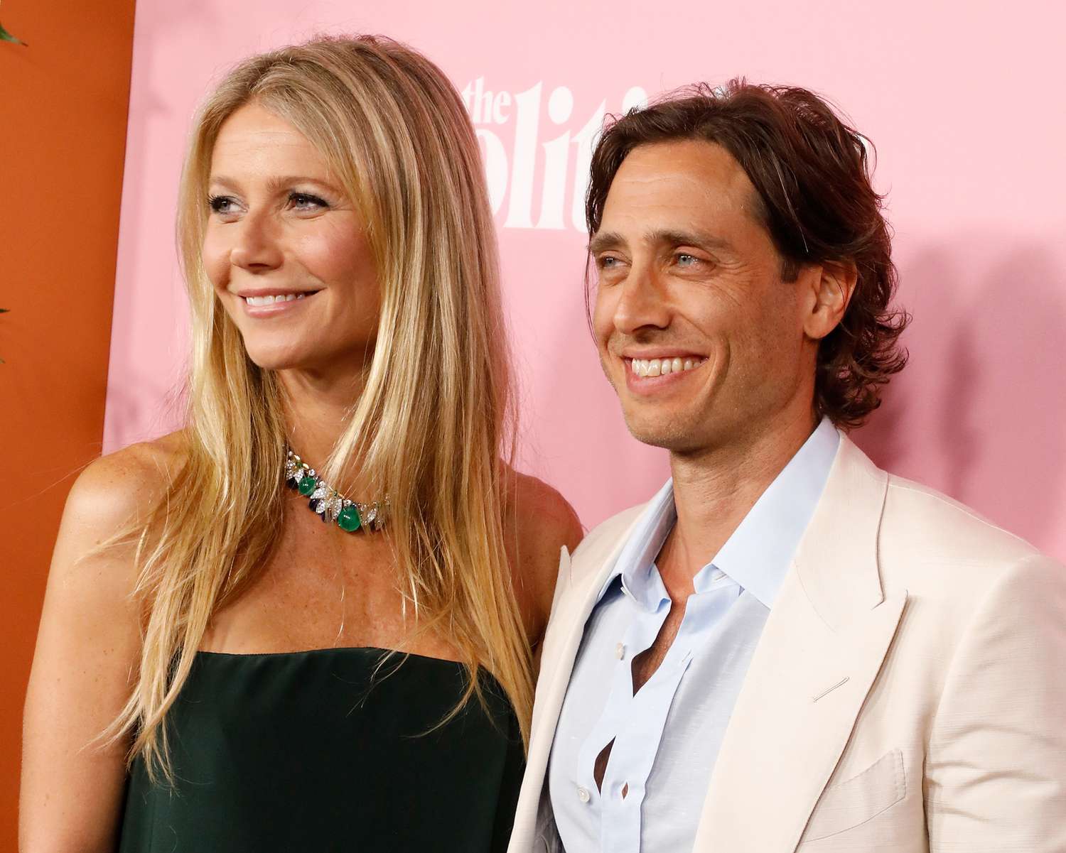 Gwyneth Paltrow with her husband Brad Falchuk