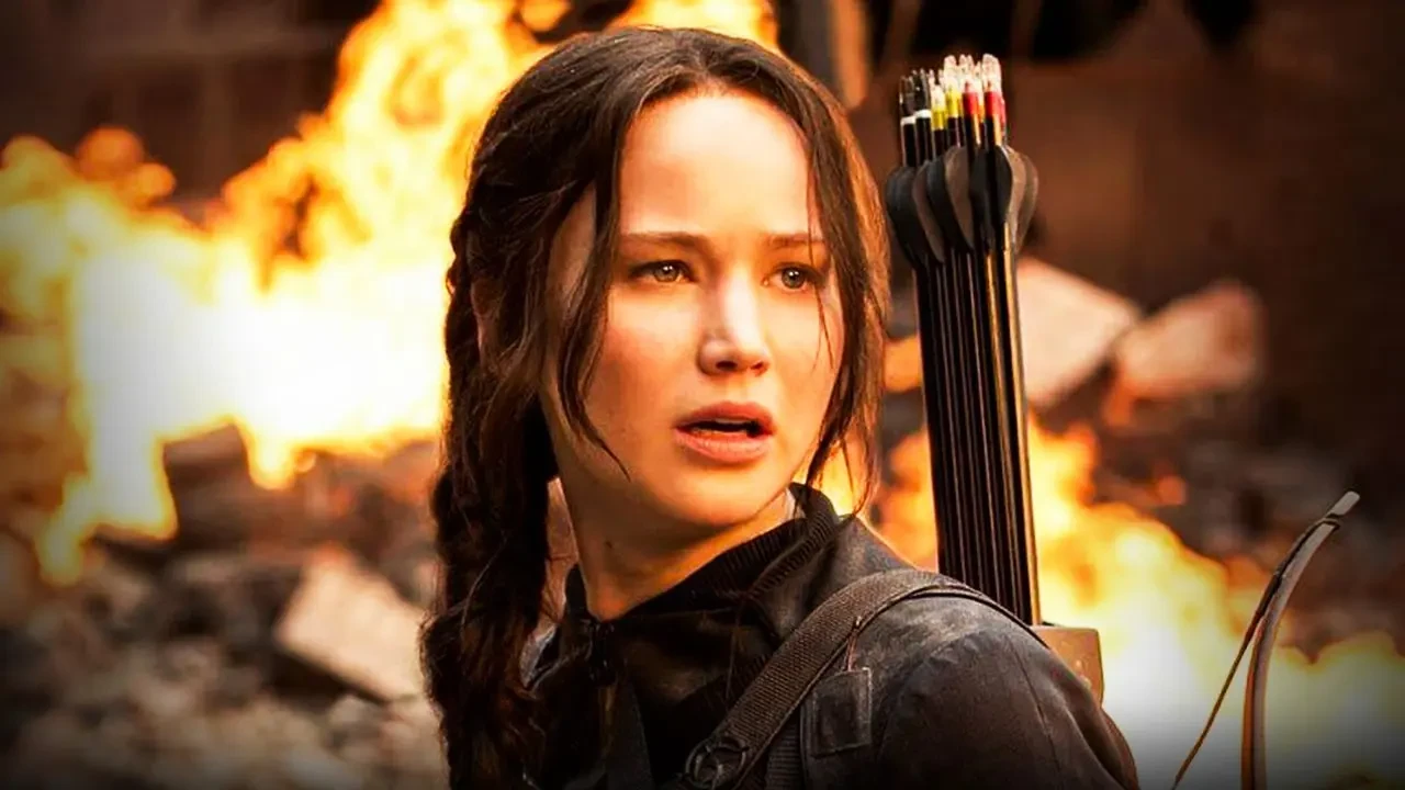 Jennifer Lawrence in a still from Hunger Games