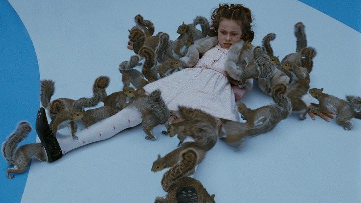Veruca Salt attacked by squirrels in Charlie and the Chocolate Factory