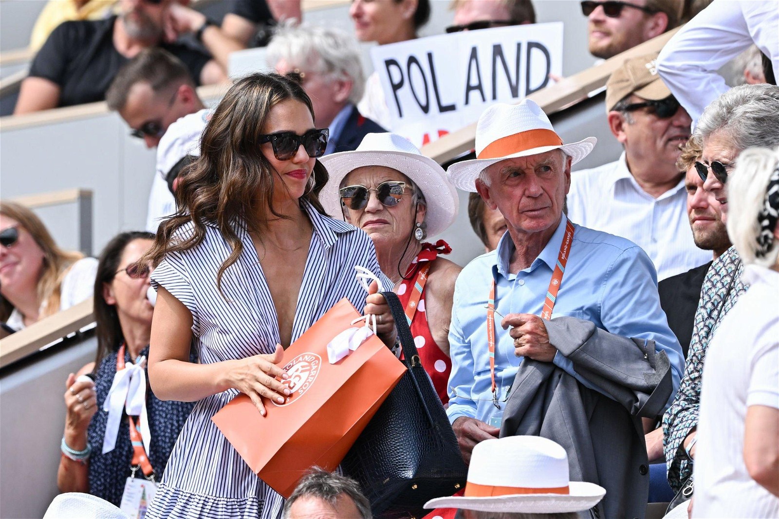 Jessica Alba attends the 2023 French Open