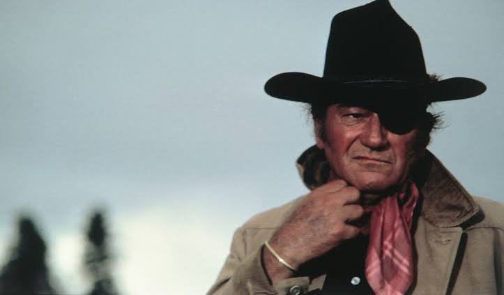 John Wayne as Rooster Cogburn in True Grit