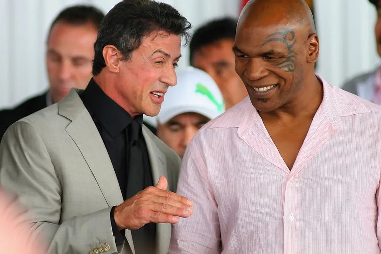 Sylvester Stallone and Mike Tyson