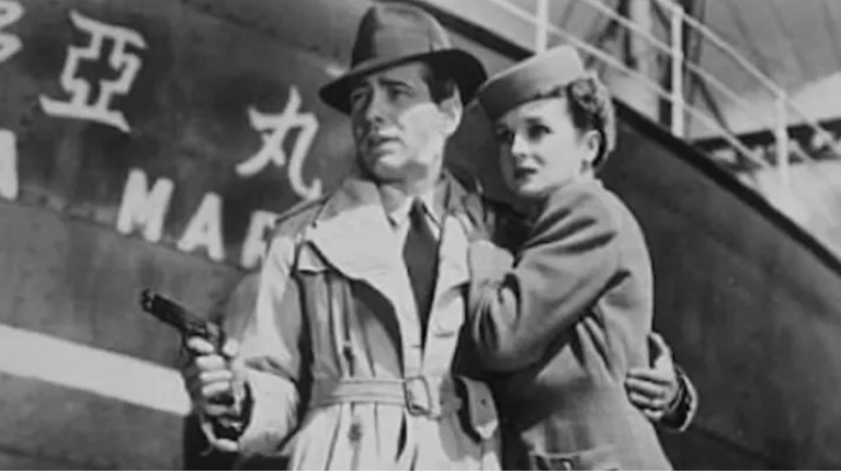 In a Still from Humphrey Bogart's Casablanca