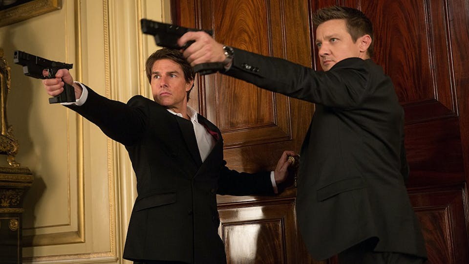 Jeremy Renner and Tom Cruise in Mission: Impossible - Rogue Nation | Paramount Pictures