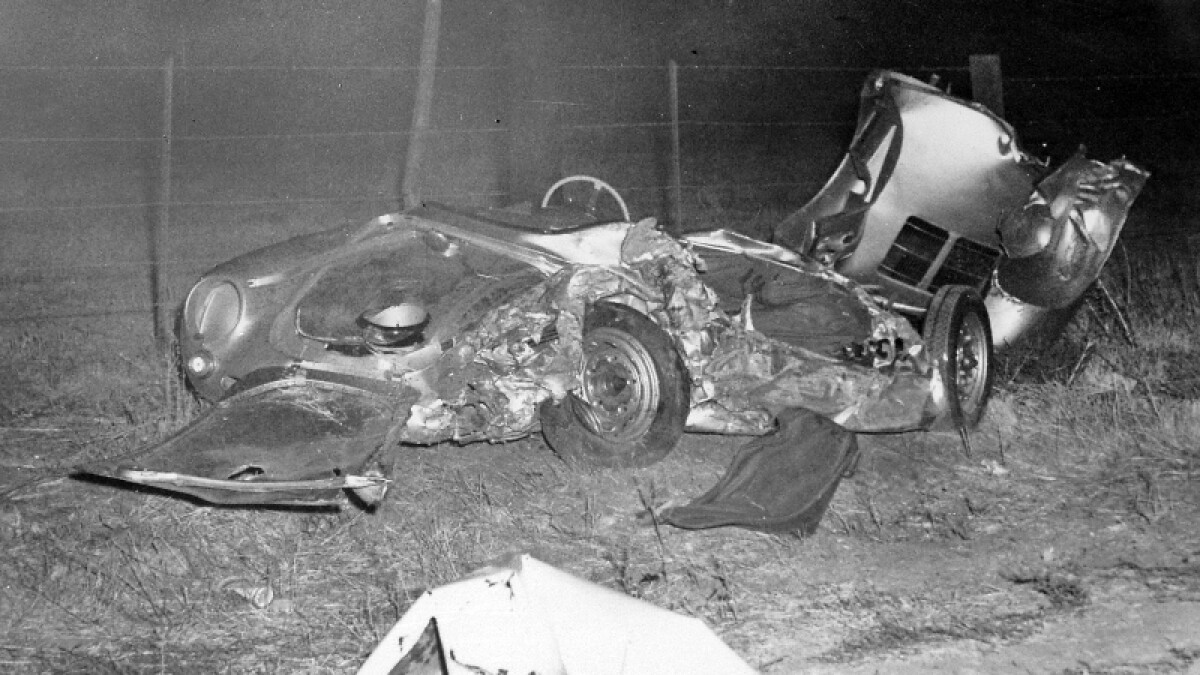 The fatal car crash that took Dean's life