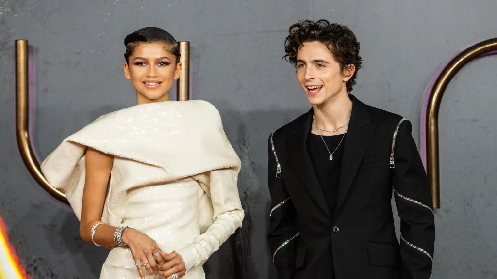 Zendaya and Timothee Chamalet