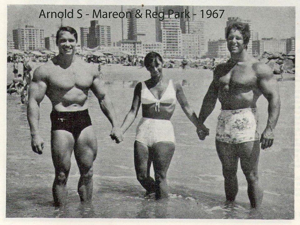 Arnold Schwarzenegger with the Park family in South Africa