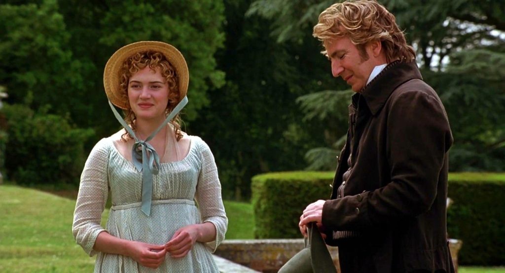 Kate Winslet and late Alan Rickman in a still from Sense and Sensibility