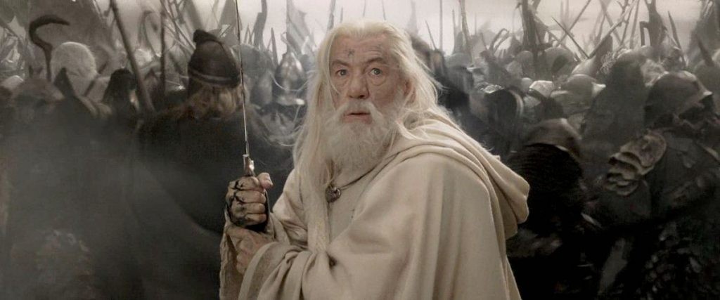 Ian McKellen as Gandalf the White in The Lord of the Rings franchise