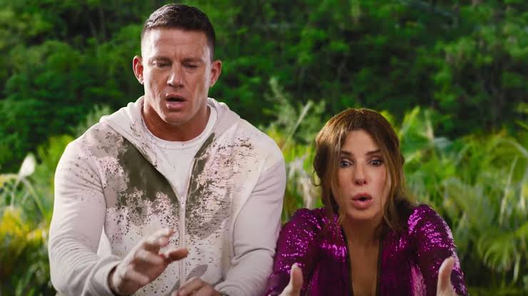 Channing Tatum and Sandra Bullock in The Lost City