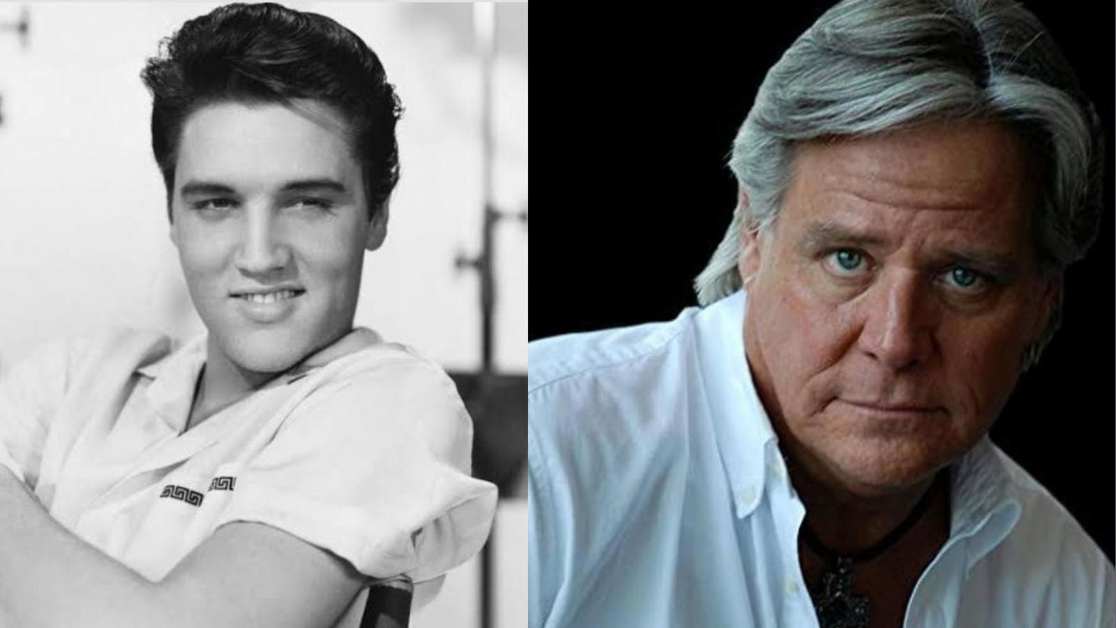 Elvis Presley and his stepbrother, David Stanley