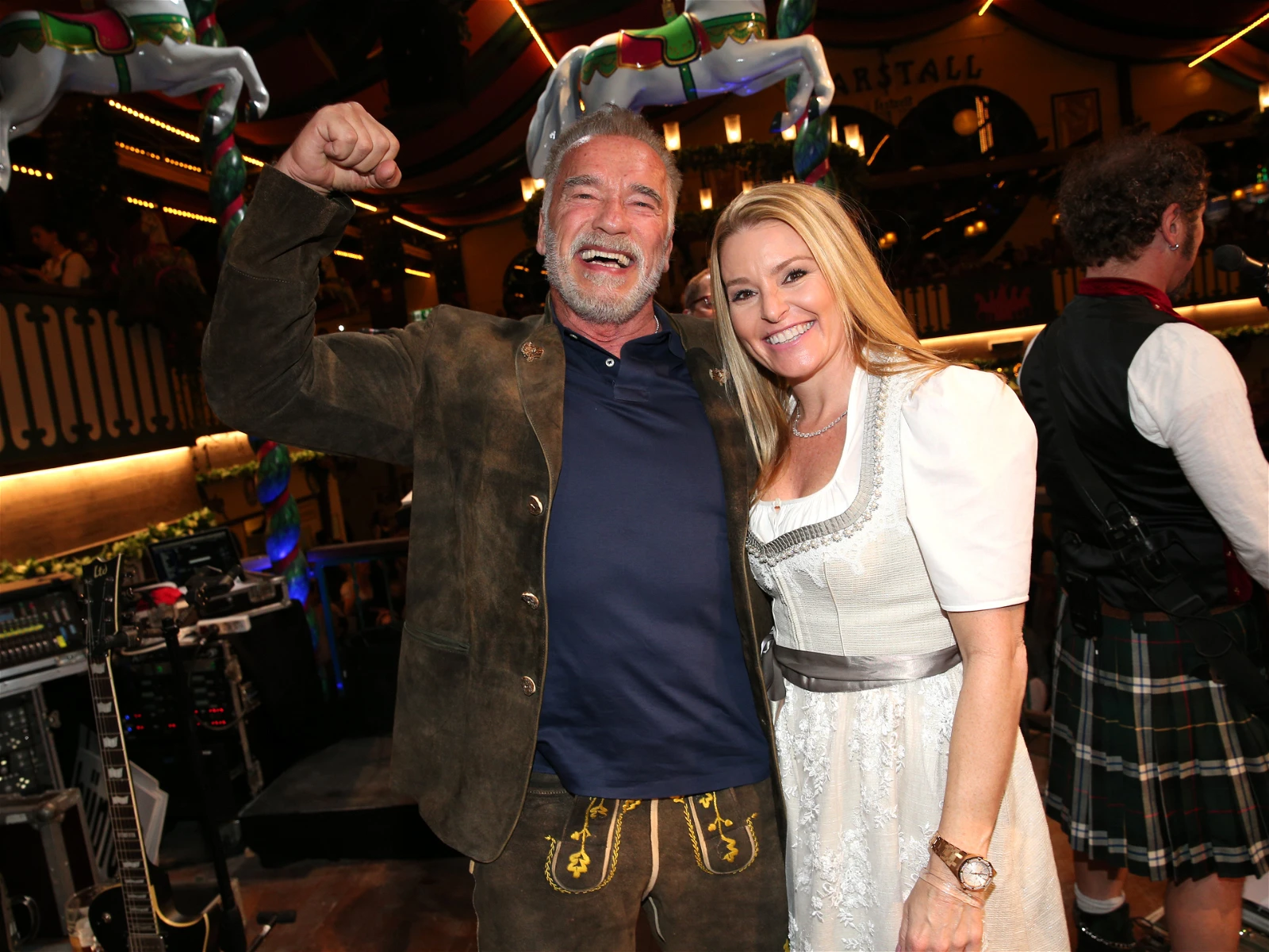 Arnold Schwarzenegger and Heather Milligan