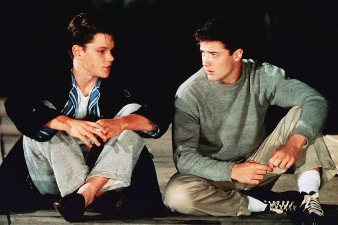 Matt Damon and Brendan Fraser in School Ties