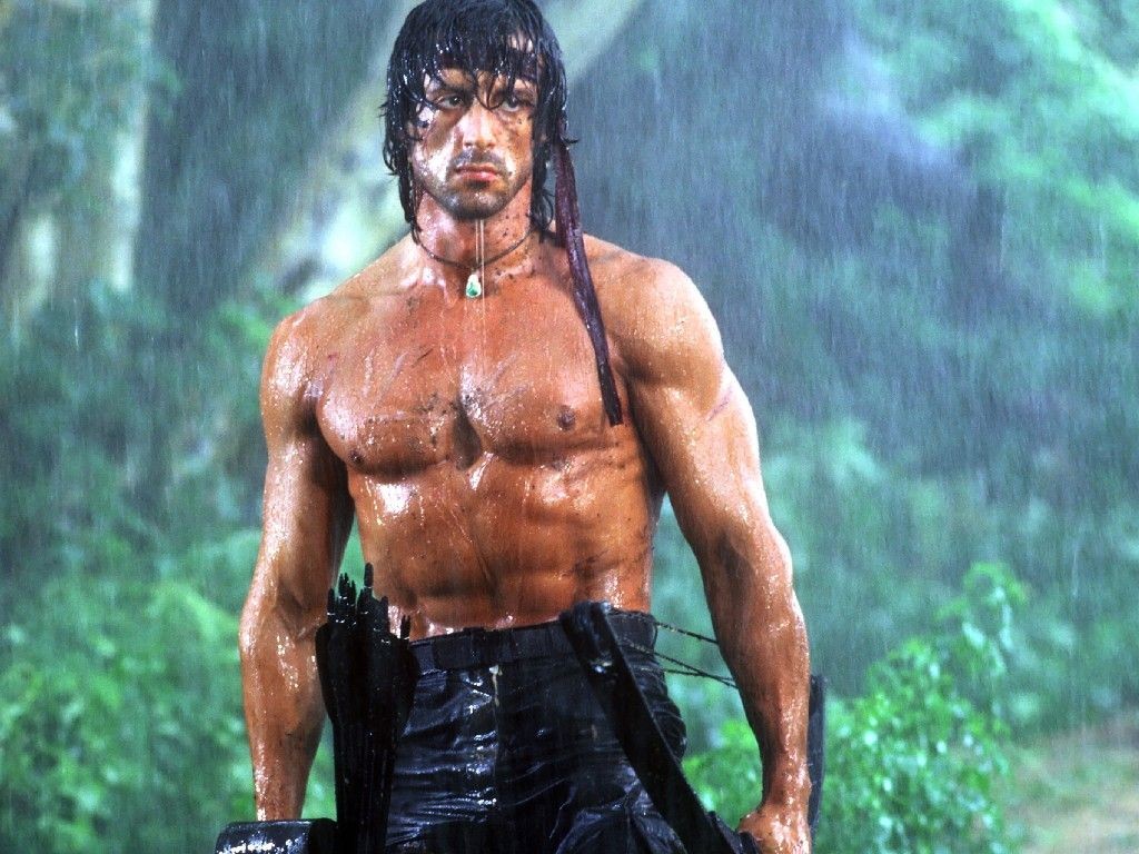 Sylvester Stallone in a still from Rambo: First Blood Part 2