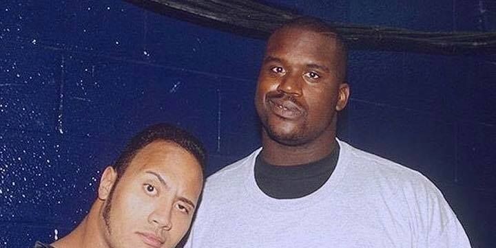 Dwayne Johnson and Shaquille O'Neal