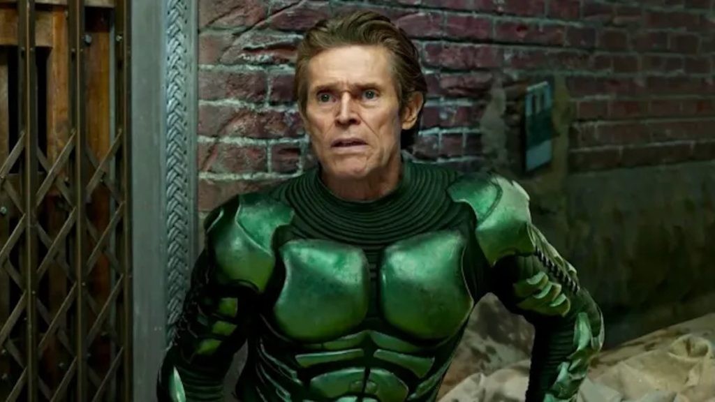 Willem Dafoe as The Green Goblin in a still from Spider-Man