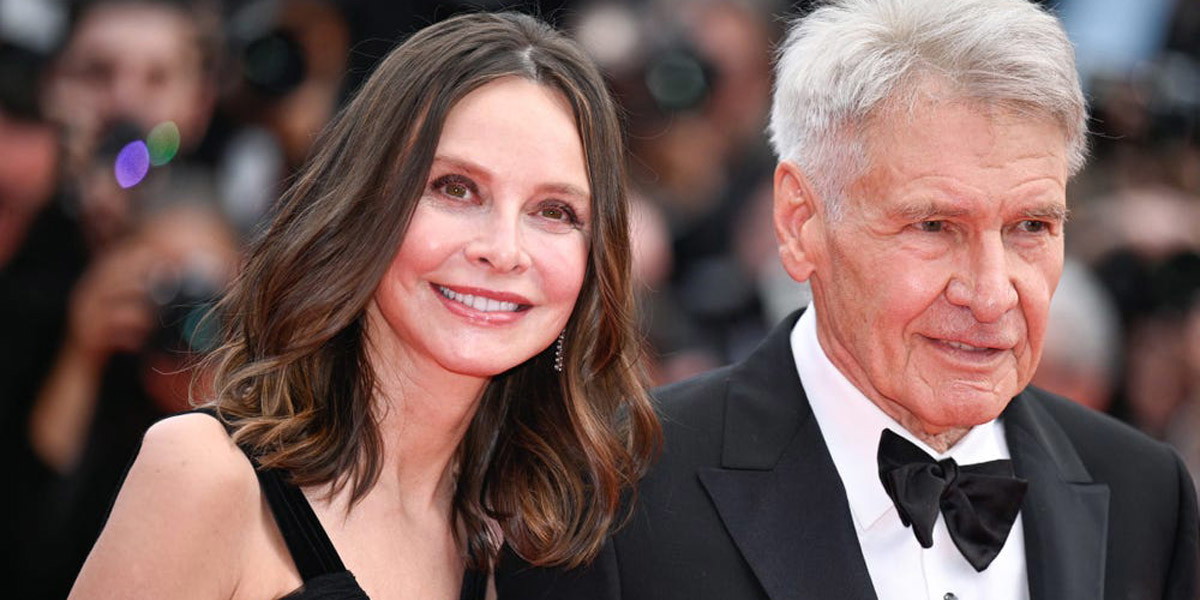 Calista Flockhart and Harrison Ford